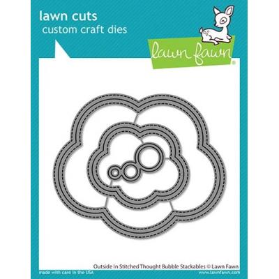 Lawn Fawn Lawn Cuts - Outside In Stitched Thought Bubble